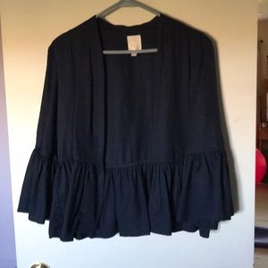 Lightweight bell sleeve jacket